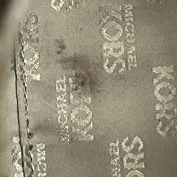 Michael Kors Dee Dee Brown And Creme Coated Canvas Leather Trim Bag - Picture 9 of 16